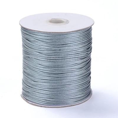 HILO DE POLIESTER ENCERADO PIEL DE SERPIENTE GRIS 1.5MM