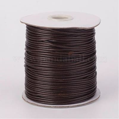 HILO DE POLIESTER ENCERADO 1.5MM PIEL DE SERPIENTE SADDLE BROWN1