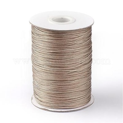 HILO DE POLIESTER ENCERADO 1.0MM MARRON CAMELLO1