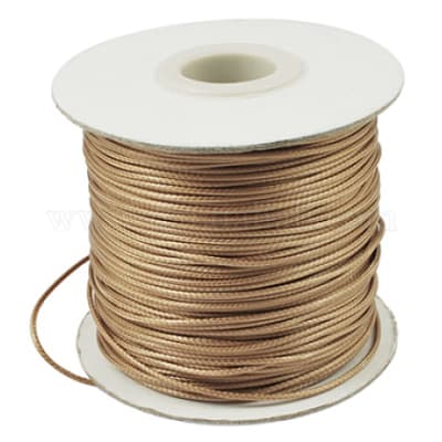 HILO DE POLIESTER ENCERADO PIEL DE SERPIENTE BEIGE 1.5MM1
