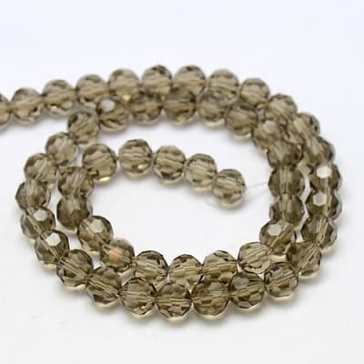 CRISTAL AUSTRIACO POR TIRA 6MM GRIS APROX. 88-91PCS
