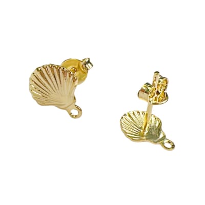 BASE DE ARO B/O CONCHA DE VIERA 3MLS 10X8MM GALVANIZADO