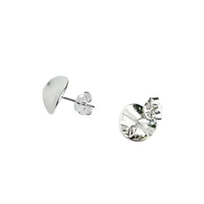 BASE DE ARO B/PLATA 925 CIRCULO ONDULADO  8MM