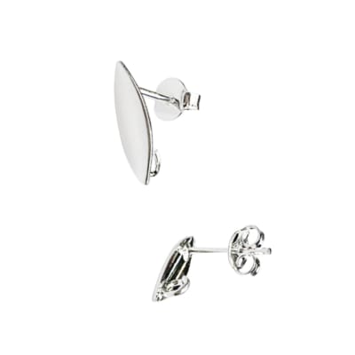 BASE DE ARO B/PLATA HOJAS LISAS 3MLS 12.8X4.2MM GALVANIZADO