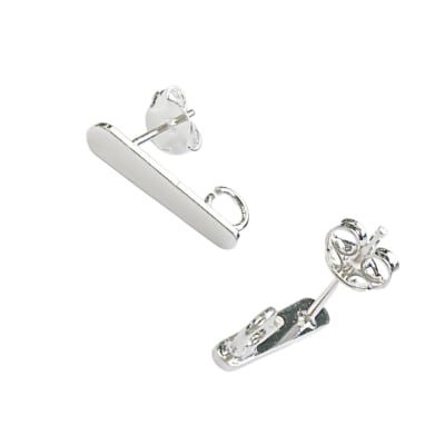 BASE DE ARO B/PLATA PALITO PLANO 3MLS 15X3MM GALVANIZADO