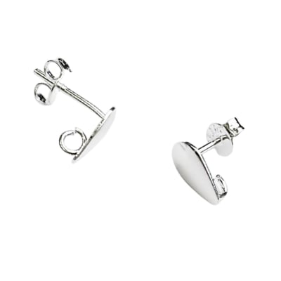 BASE DE ARO B/PLATA GOTITA PEQUEÑA 3MLS 5.6X9MM GALVANIZADO