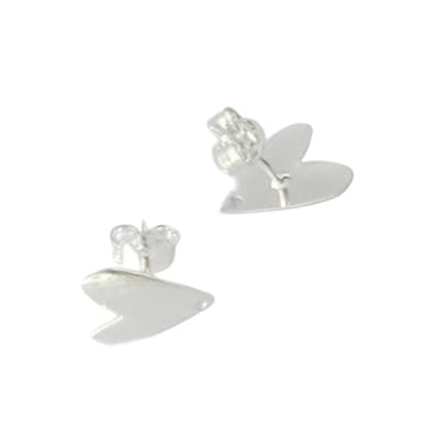 BASE DE ARO B/PLATA 925 CORAZON COMIC TYEXTURIZADO 13X11X10MM