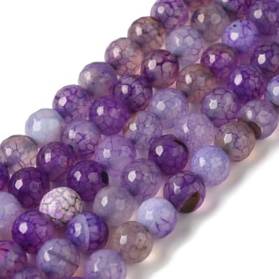 AGATA FACETADA NATURAL TEÑIDO AZUL VIOLETA 8MM APROX. 48PCS.1
