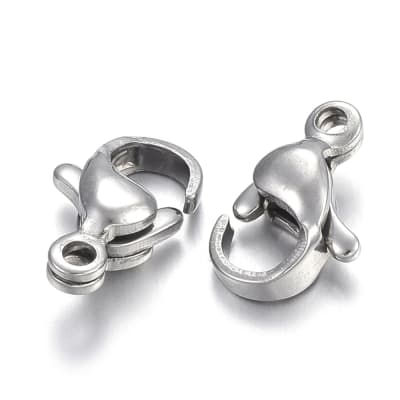 BROCHE LANGOSTA ACERO INOX. 10X6MM
