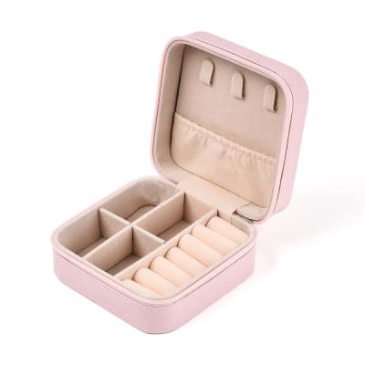 JOYERO PEQUEÑO ROSA DE 10X10X5CM