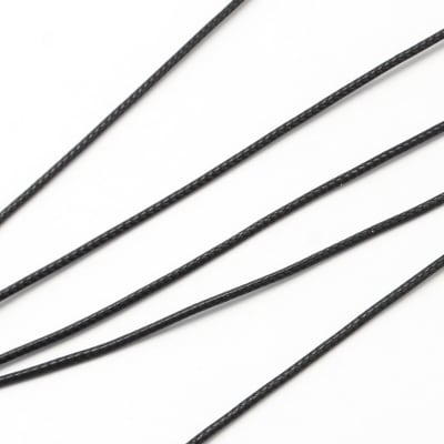 HILO DE POLIESTER ENCERADO 3MM PIEL DE SERPIENTE NEGRO 40MT1