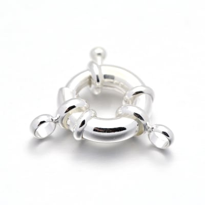 BROCHE MARINERO SALVAVIDAS B/PLATA 13MM