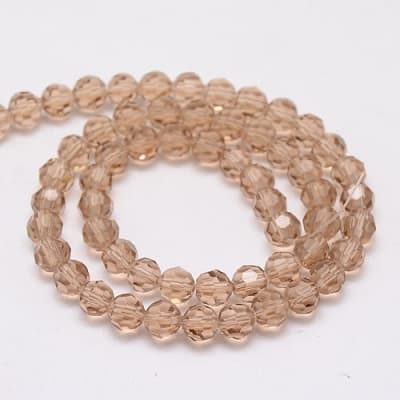 CRISTAL AUSTRIACO POR TIRA BURLYWOOD 6MM