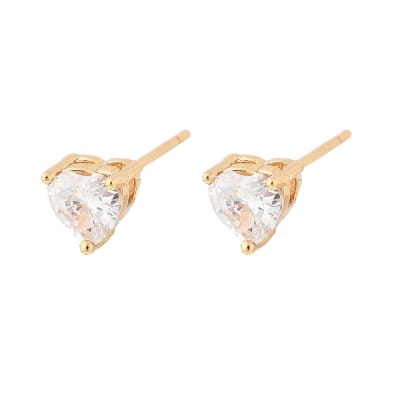 ARO LISTO B/O CORAZON ZIRCON TRASPARENTE