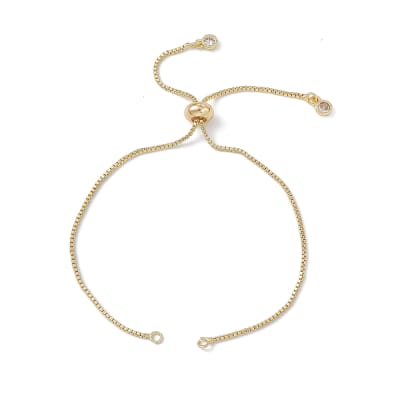 PULSERA B/O 18K CONECTORA VENECIANA 25CM1