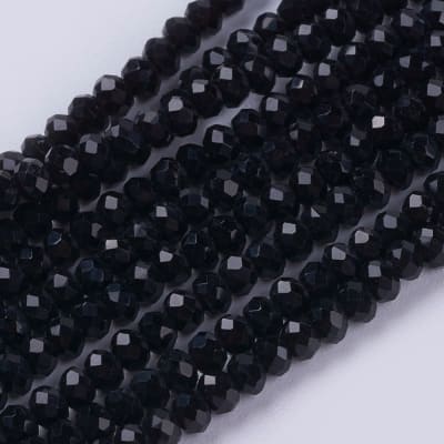 CRISTAL AUSTRIACO POR TIRA 3X2MM NEGRO 3