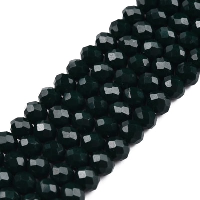 CRISTAL AUSTRIACO POR TIRA 4X3MM VERDE OSCURO