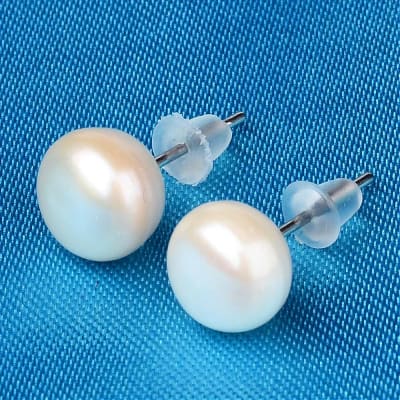 PENDIENTES BRONCE PERLA DE RIO 8MM2