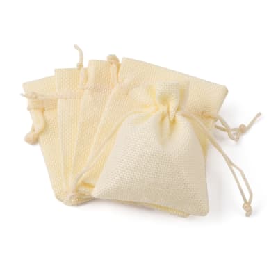 BOLSAS ARPILLERAS CREMA 7X9MM
