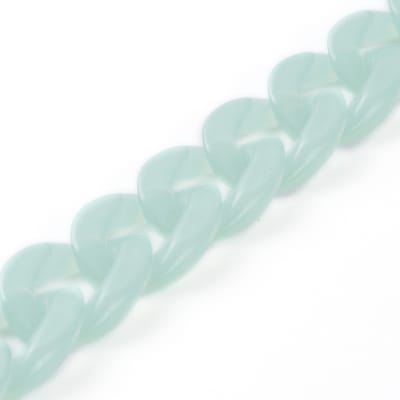 CADENA ACRILICA TURQUESA PALIDO 23X16MM 1