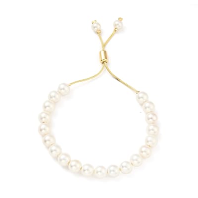 PULSERA AJUSTABLE SERPIENTE B/O PERLAS 8MM