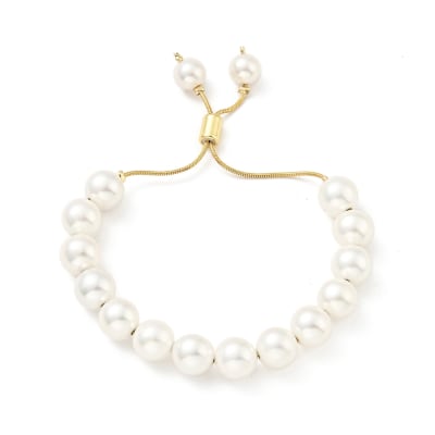 PULSERA AJUSTABLE SERPIENTE B/O PERLAS 10MM PULSERA AJUSTABLE SERPIENTE B/O PERLAS 10MM