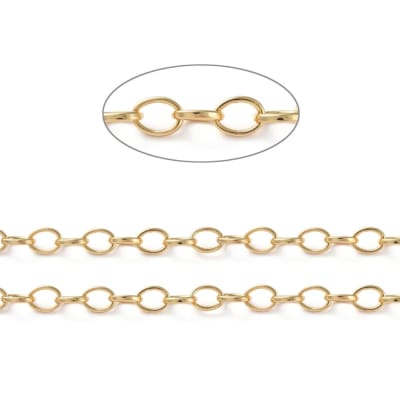 CADENA POR METRO B/O ESLABON CIRCULAR OVALADO 8X6MM1