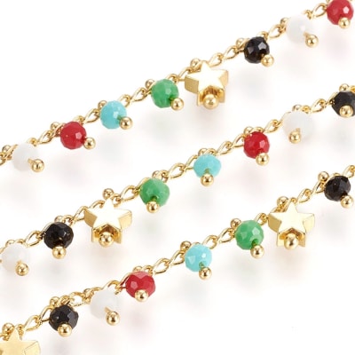 CADENA POR METRO B/O ESTRELLA + IMITACION JADE COLORES2