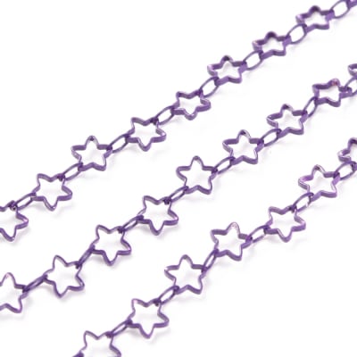 CADENA POR METRO ESTRELLA CONECTOR PURPURA2