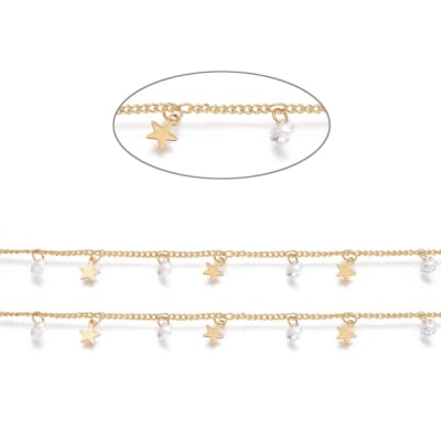 CADENA POR METRO B/O ESTRELLA LISA CON ZIRCON1