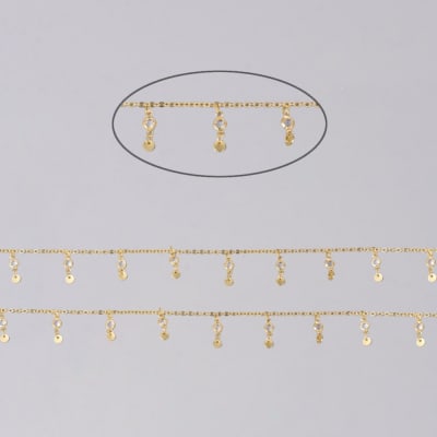 CADENA POR METRO B/O ZIRCONES COLGANTES1