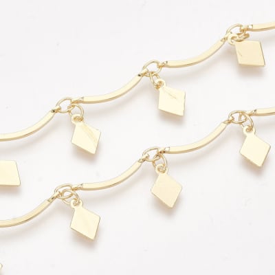 CADENA POR METRO B/O BARRA + ROMBO COLGANTE2