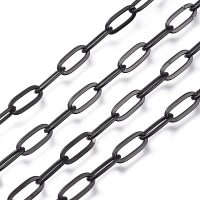 CADENA POR METRO ACERO INOX. ESLABON OVALADO GUNMETAL 10X4MM