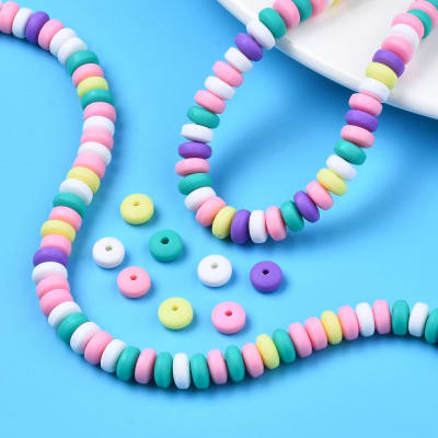 FIMO FIGURAS COLORIDO HEISHI DISCO 6X3MM