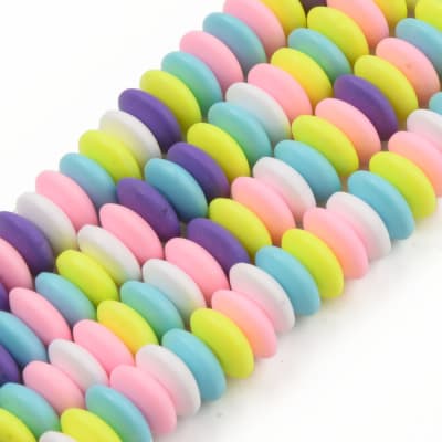 FIMO FIGURAS COLORIDO HEISHI DISCO 9X3MM