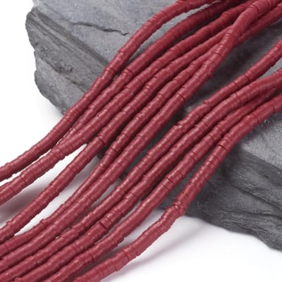 FIMO DISCOS 4MM ROJO OSCURO
