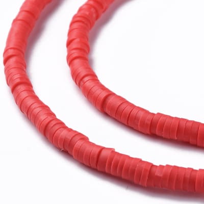 FIMO DISCOS 4MM ROJO