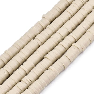 FIMO DISCOS 6MM VARA DE ORO PALIDO