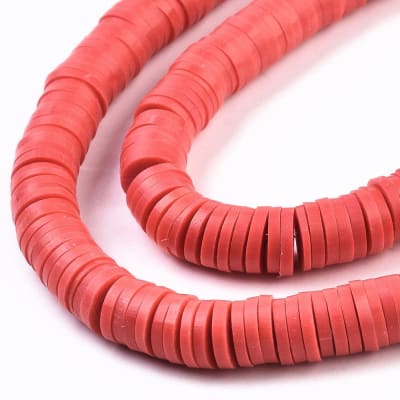 FIMO DISCOS 6MM ROJO 21
