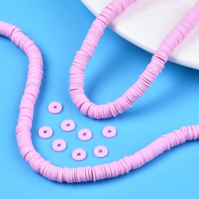 FIMO DISCOS 6MM ROSA PERLA