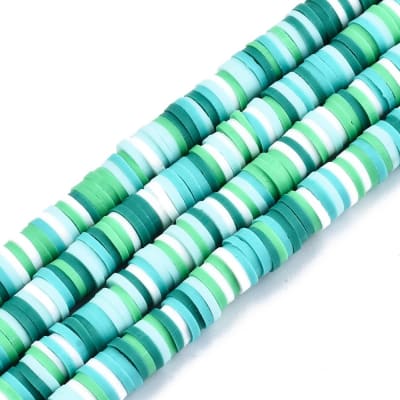 FIMO DISCOS 6MM TONOS PRIMAVERA VERDE