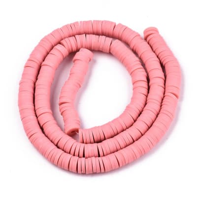 FIMO DISCOS 6MM CORAL LUZ