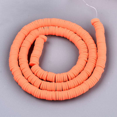 FIMO DISCOS 6MM CORAL