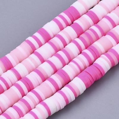 FIMO DISCOS 4MM ROSA VARIADO