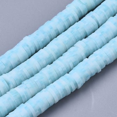 FIMO DISCOS 6MM AZUL CIELO CUADRICULAS