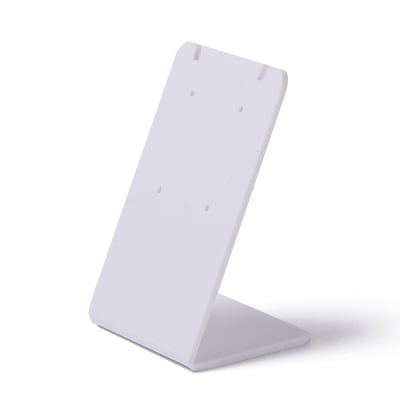 EXHIBIDOR PARA AROS Y CADENA BLANCO PEQ. 4X5MM
