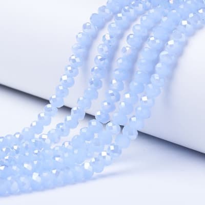 CRISTAL AUSTRIACO POR TIRA 8X6MM AZUL CIELO AB2