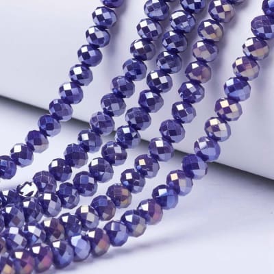 CRISTAL AUSTRIACO POR TIRA 4X3MM MALVA AB