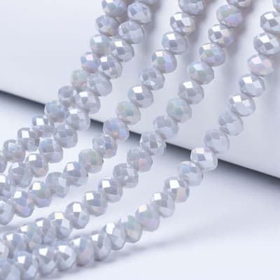 CRISTAL AUSTRIACO POR TIRA 4X3MM GRIS OSCURO