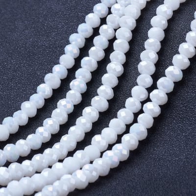 CRISTAL AUSTRIACO POR TIRA 4X3MM BLANCO AB1